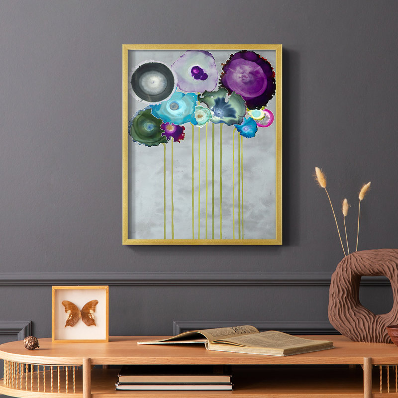 Silver Bouquet Framed Print - Solid Wood