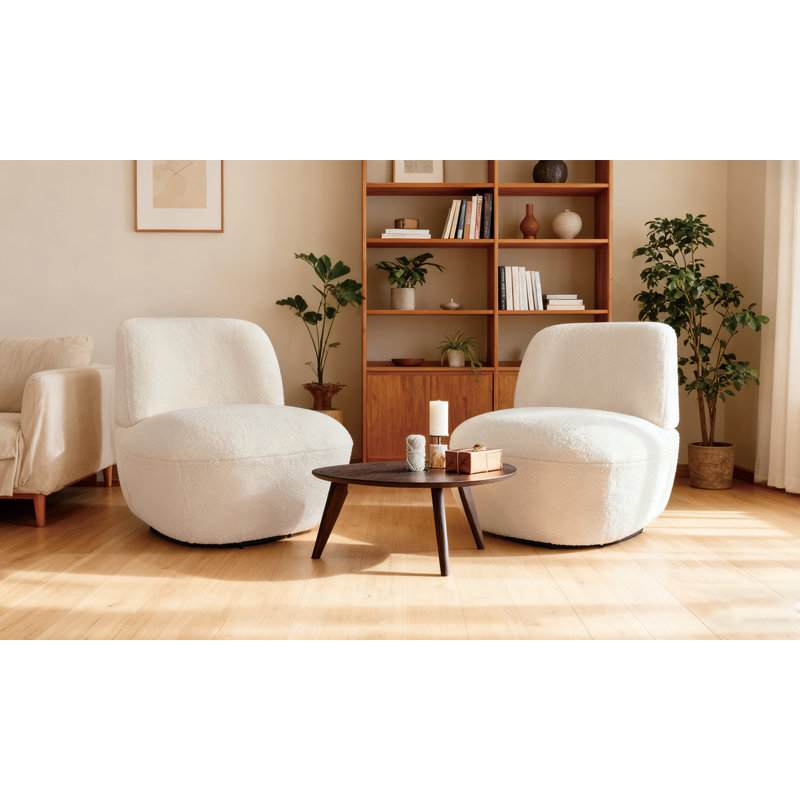 Fauteuil d'appoint Cozy, Blanc