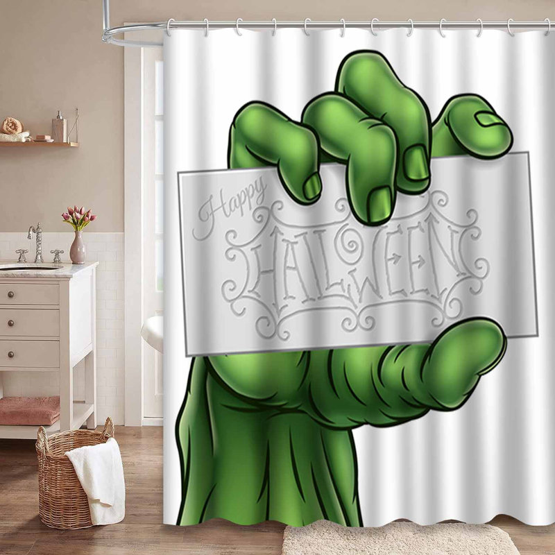 Rideau de douche avec 12 crochets, L 72 po x l 84 po