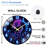 Neon Dragon Clock Art - 24‘’ Modern Glass Wall Clock