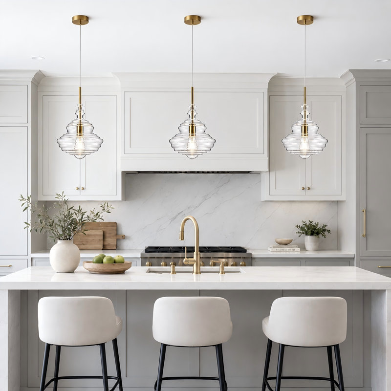 1 - Light Dimmable Single Glass Pendant Light