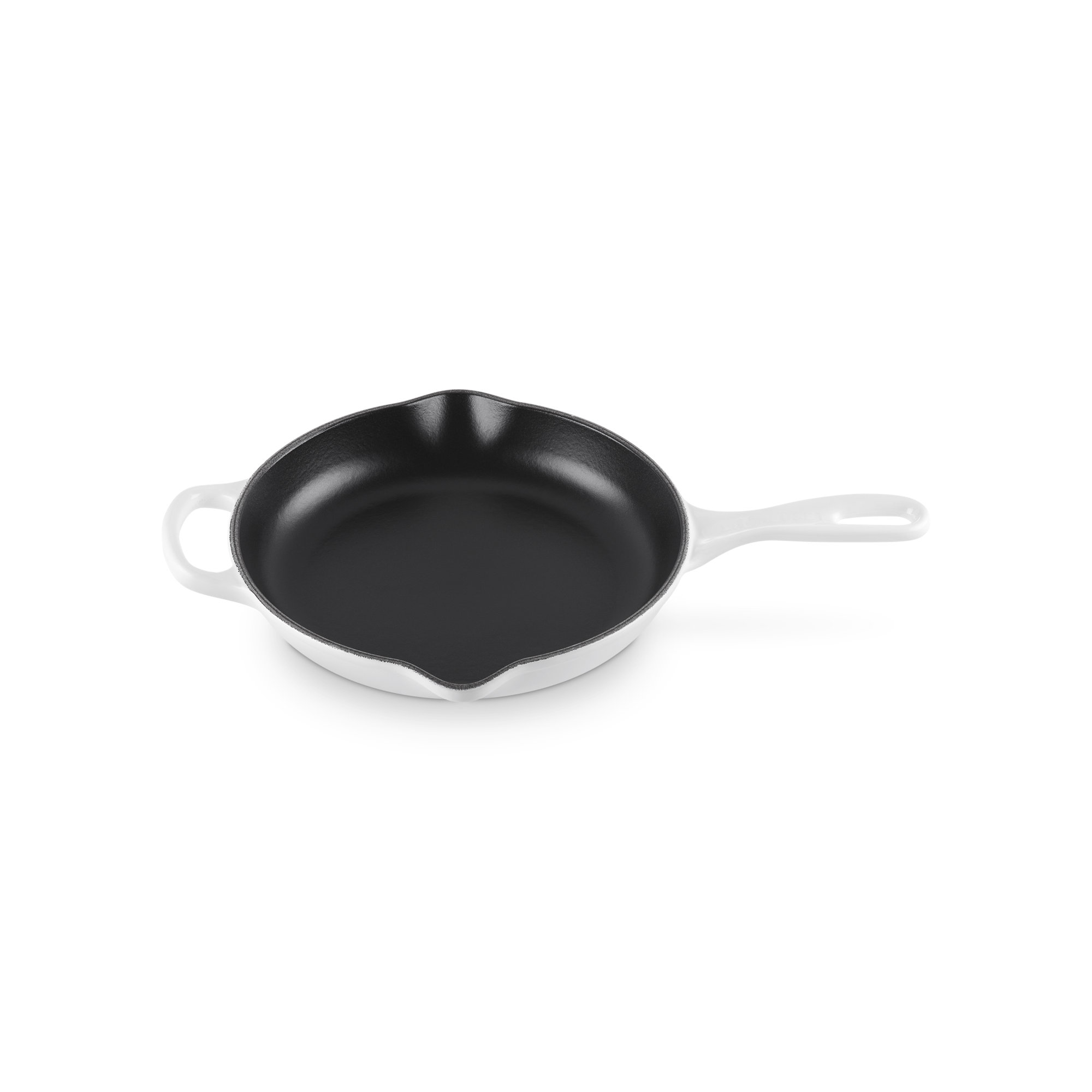 Le Creuset Enameled Cast Iron Skillet, White, 9"