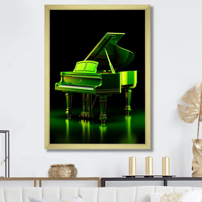 «Green Pop Art Piano», reproduction sur toile