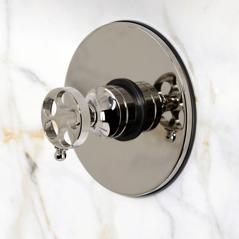 Robinet de douche à poignée simple Kingston, Polished Nickel