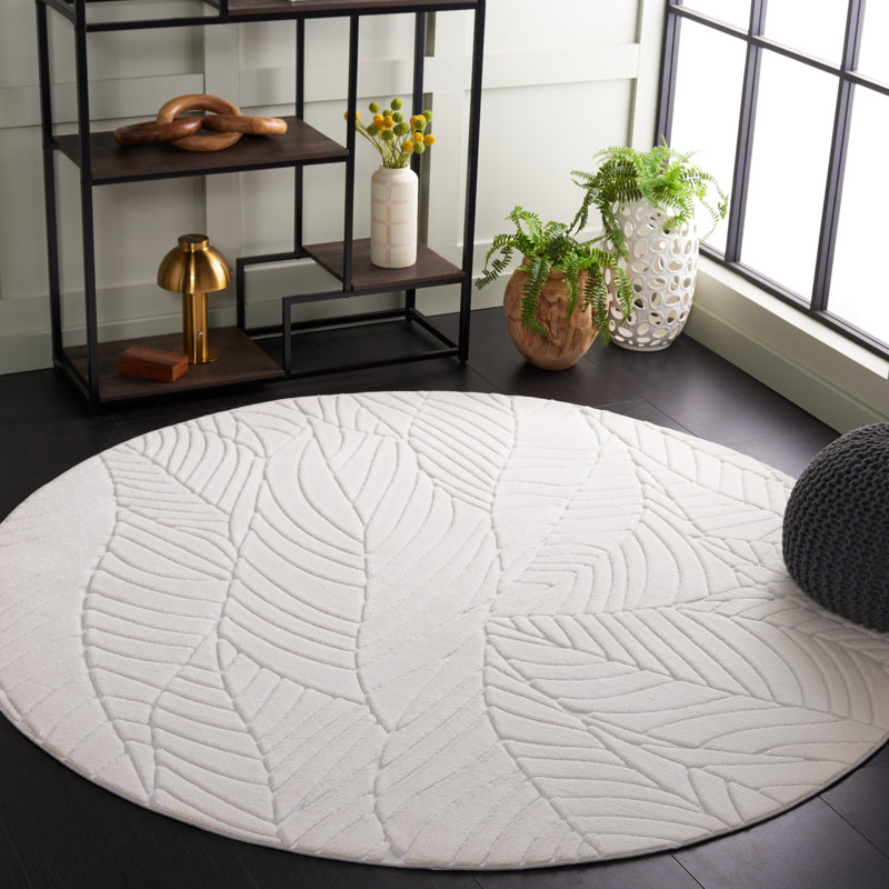 Floral Area Rug, Round 183cm