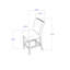 Ensemble de table et tabouret de bar ARIYA DARK GREY
