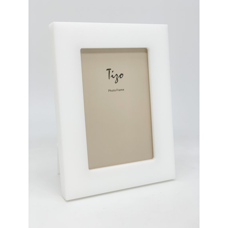 Lucite Picture Frame, 5" W x 7" H, White