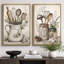 «Vintage Kitchen Utensil Still Life», art de cuisine, impression sur toile encadrée, 2 pièces-130907765-130907768