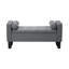 Linen Upholstered Storage Bench