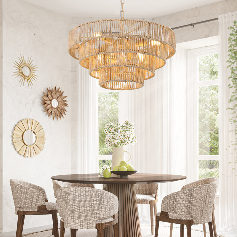 Christner Dimmable Tiered Chandelier, 13.4" H x 19.4" W x 19.4" D