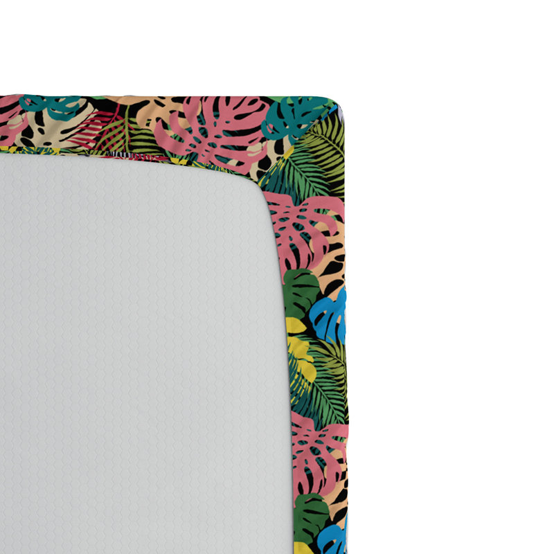 Microfiber Floral Fitted Sheet, Full Fitted Sheet