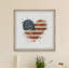 Impression encadrée « USA Heart flag »-51961048