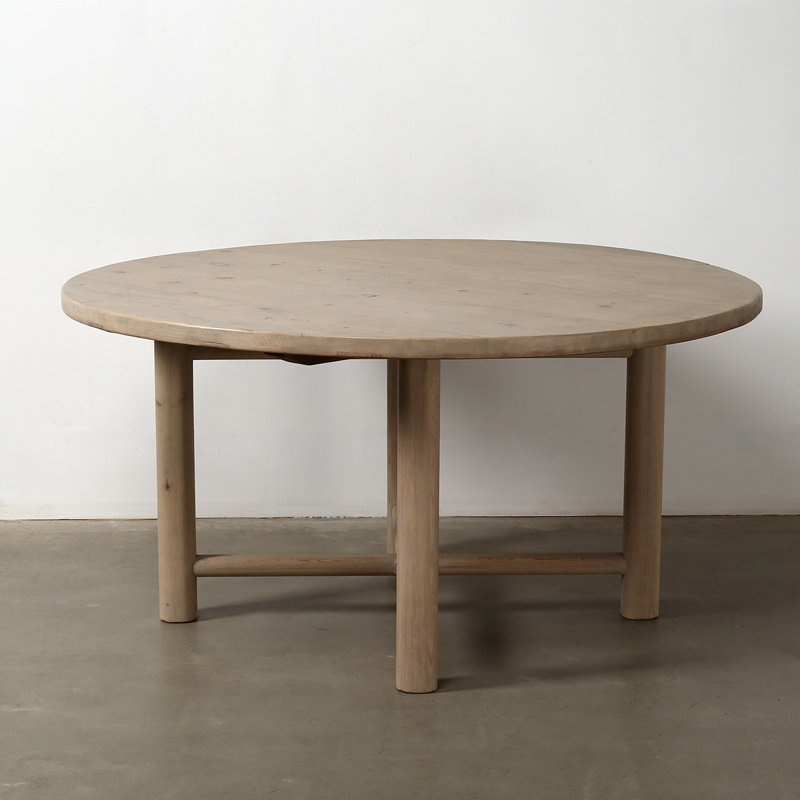 Mayling Round Pine Wood Dining Table