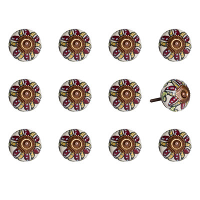 Botanical Ceramic Drawer Pull Knobs