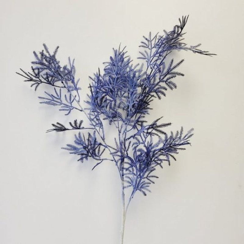 Branche de fougère artificielle 39 po, Bleu royal