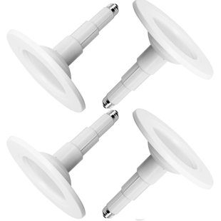 Luminaire à DEL encastré réglable de 5/6 po Jolux, 12 W = 60 W, lumière du jour 5000K, 800LM, intensité variable, ensemble de conversion homologué ETL, installation encastrée, garniture plate, base E26, paquet de 4