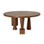 Hybrid Round Walnut Wood Dining Table