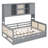 Wooden Daybed With Trundle, And All-In-One Cabinet And Shelf-1153309260