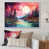 Toile naturelle avec cadre flottant