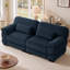 Canapé modulaire Cloud Couch 76,4 po (194 cm), velours côtelé bleu, assise profonde-21461569