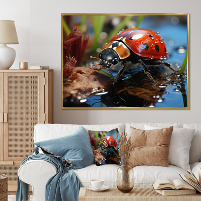 " Red Ladybug Portrait III "