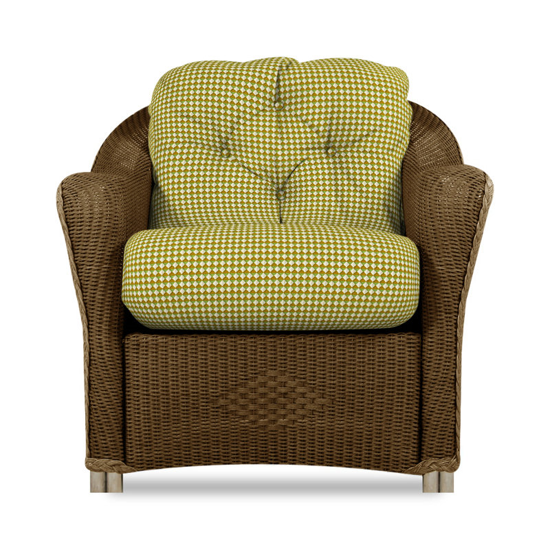 Reflections Outdoor Lounge Chair, Bark, Rollo Linen