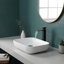 Robinet de lavabo pour salle de bain avec cascade et drain escamotable-120276101