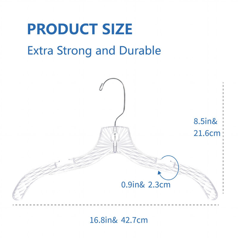 crystal cut dress hangers Amazon.com: Quality Clear Plastic Hangers 12 Pack