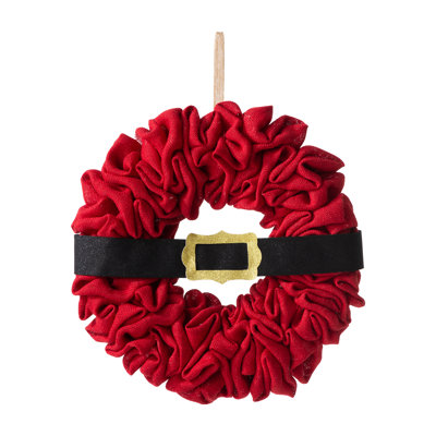 18" Polyester Fabric Christmas Wreath