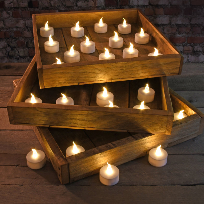 Battery Operated LED Tea Lights, White