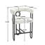 Ensemble de 1 tabourets de bar, tabourets de bar modernes avec dossier, cadres en métal noir, tabourets de bar rembourrés pour îlot de cuisine, pub, club (chenille)-551653604