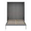 Grand lit escamotable rotatif avec compartiments de rangement cachés, lit mural multifonctionnel peu encombrant-1357542667