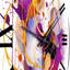 Horloge murale mauve-93383271