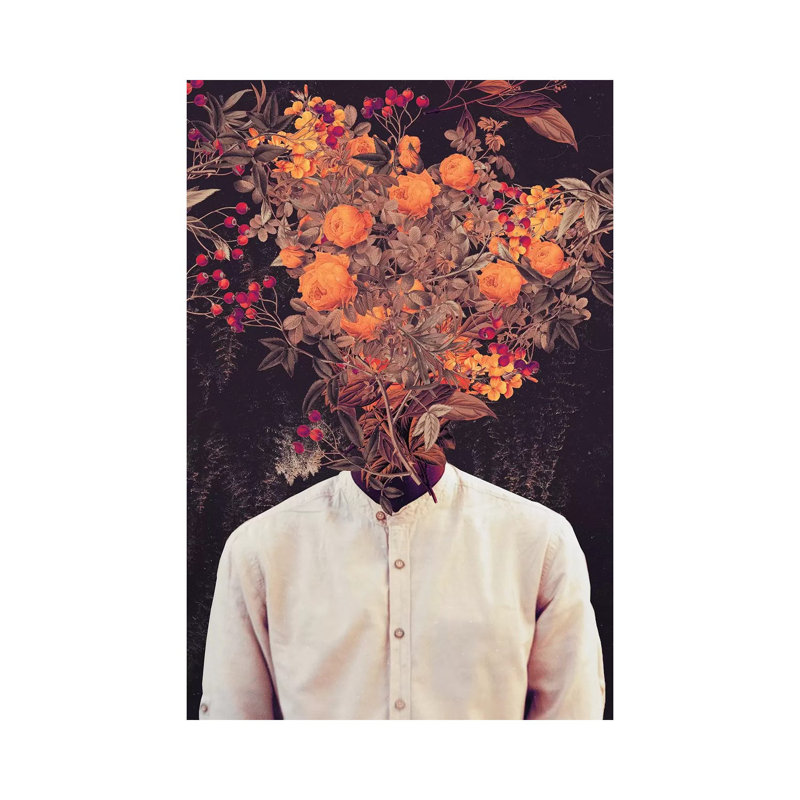 Bloom par Frank Moth - reproduction, Pas de tapis, H 26 po x l 18 po x 1,5 po, Toile tendue