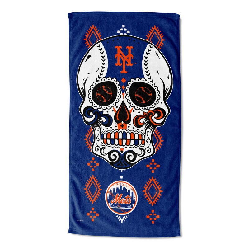 Cotton Blend Beach Towel, New York Mets