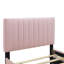 Lit simple en velours rose avec lit gigogne facile à retirer-804330067-804330065
