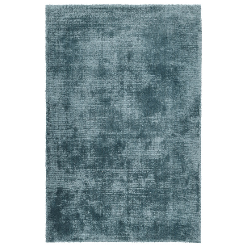 Burov Flatweave Area Rug in Blue, Rectangle 2" x 3"