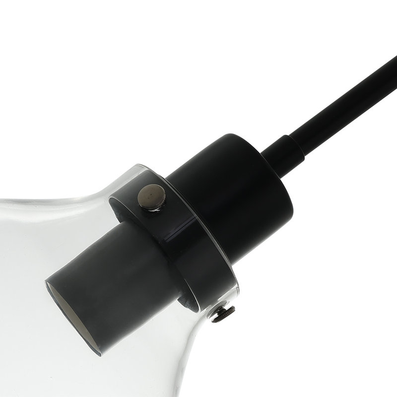 Zebediah 1 - Light Black Single Pendant