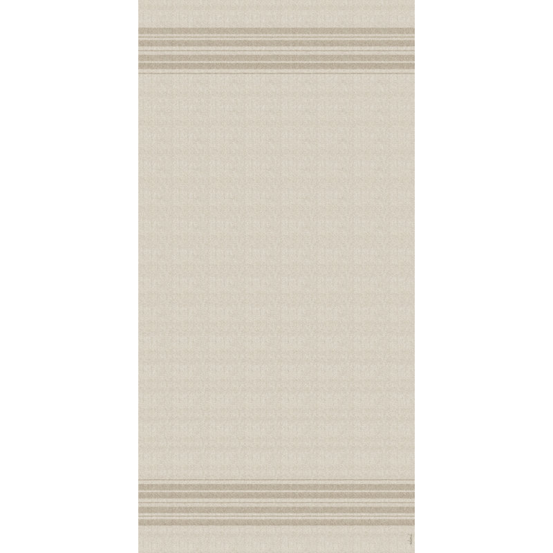 Templo Beige  Easy to Clean Vinyl Mat, Runner 2' x 6'