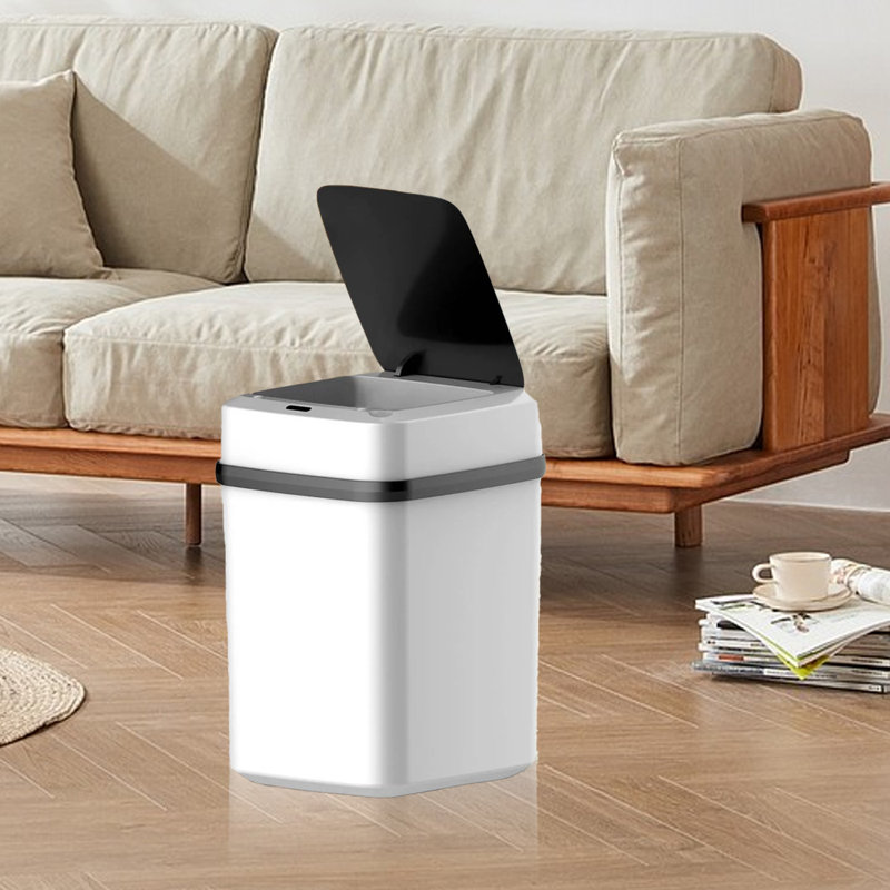 Automatic Touchless Motion Sensor Trash Can With Lid