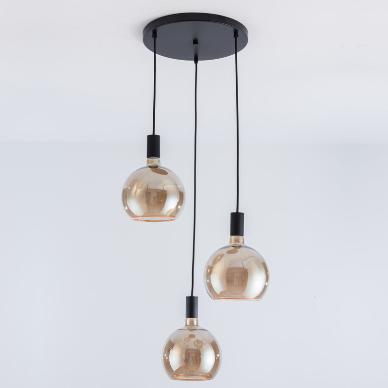 Akers 3 - Light Bulb Pendant, Black