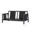 Ensemble de canapé d'extérieur 4 pièces avec coussins et table basse - Structure en bois d'acacia-132691302