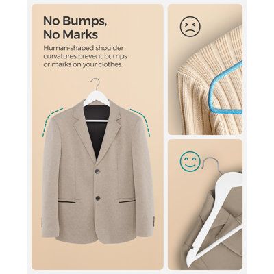 Non-Slip Standard Hanger for Suit/Coat