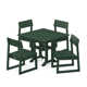 Edge Rectangular 4 - Person 37.63'' Long Dining Set