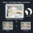 Matte Black Matel Framed Vanity Mirror with Lights, Front-lit and Back-lit, Memory Function, 3 Color Temperatures, Dimmable Light & Anti-fog Tempered Glass ETL Listed LED Mirror-985932555-985932546