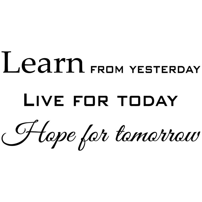 Text & Numbers Wall Decal, 20" H x 40" W