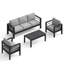5-Piece  Aluminum Patio Conversation Set-221943151