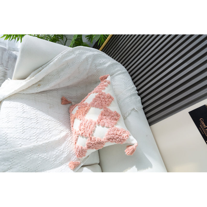 Housse de coussin Novel, Rose, Carré