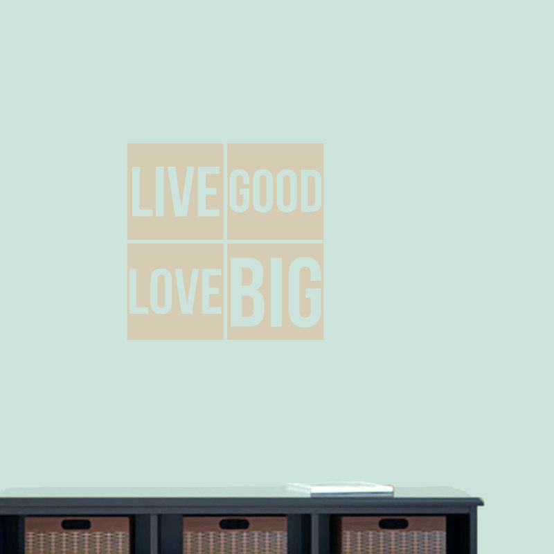 Décalcomanie murale big good love big Weathers, Beige clair