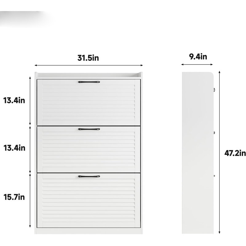 Narrow Shoe Rack Cabinet